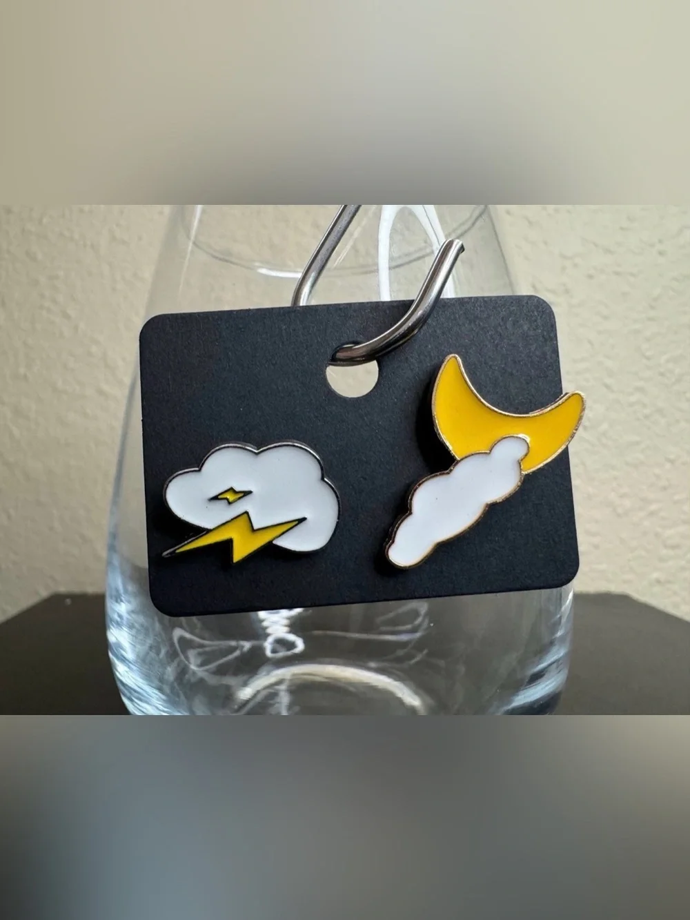 Enamel Pins Cloud Lightning Stormy Weather